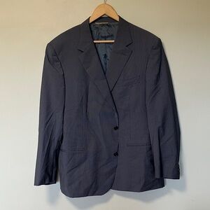 Canali Men's Classic Blue Pin Striped Blazer